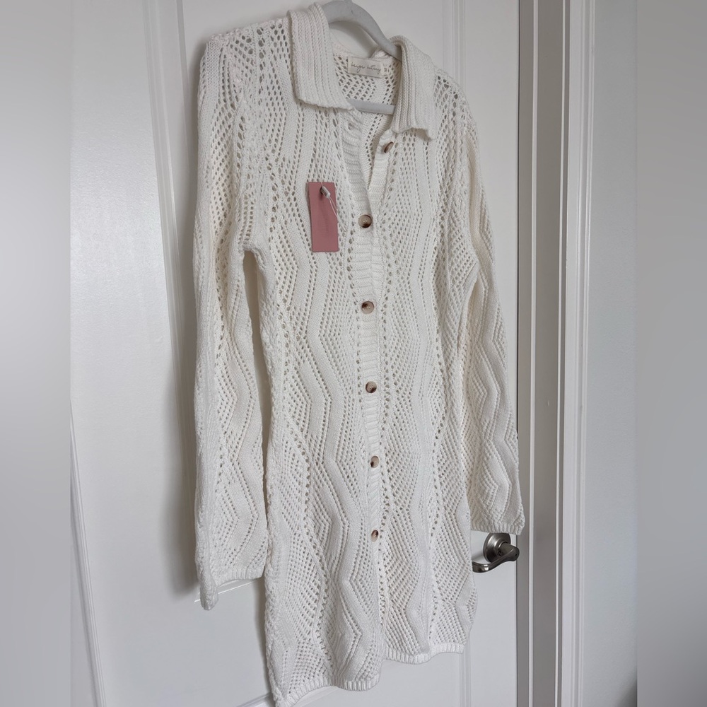 NWT Miss Lola Cream Knit Turtleneck Sweater - Picture 1 of 12